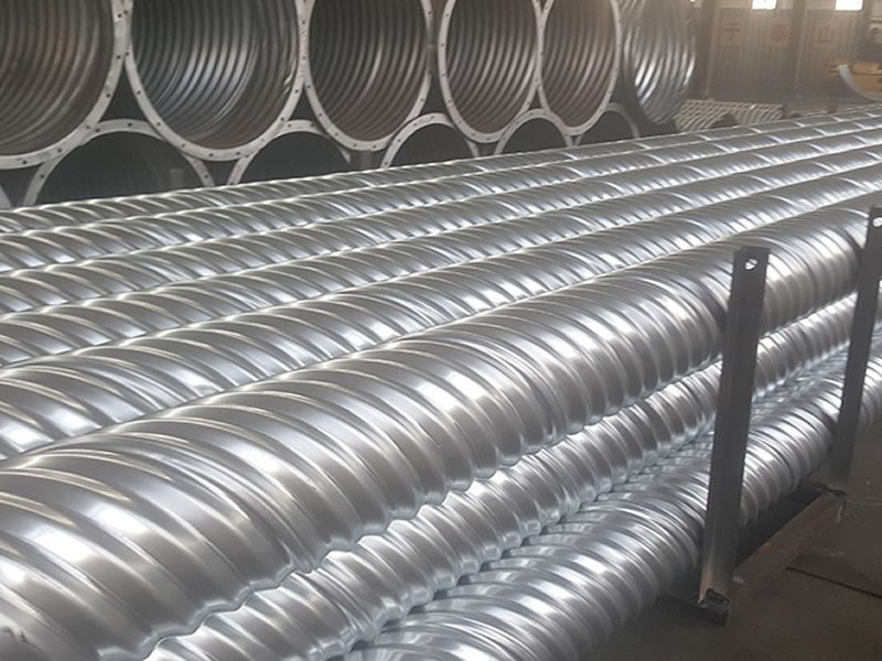 Helical corrugated steel pipe