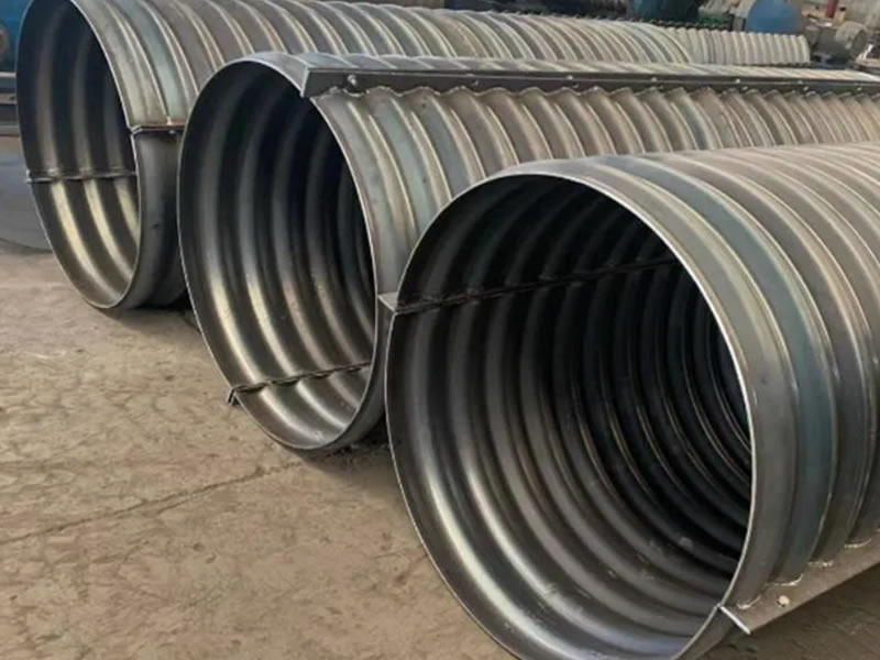 Two Plate Bolted Corrugated Pipe Culverts